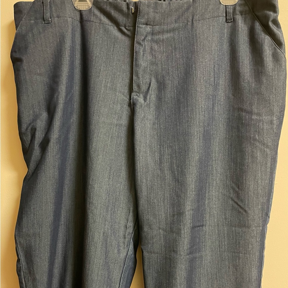 Shiny Denim Slacks